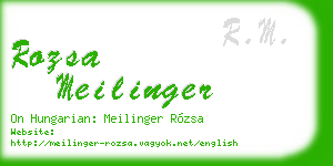 rozsa meilinger business card